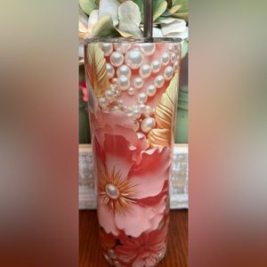 3D flower tumbler